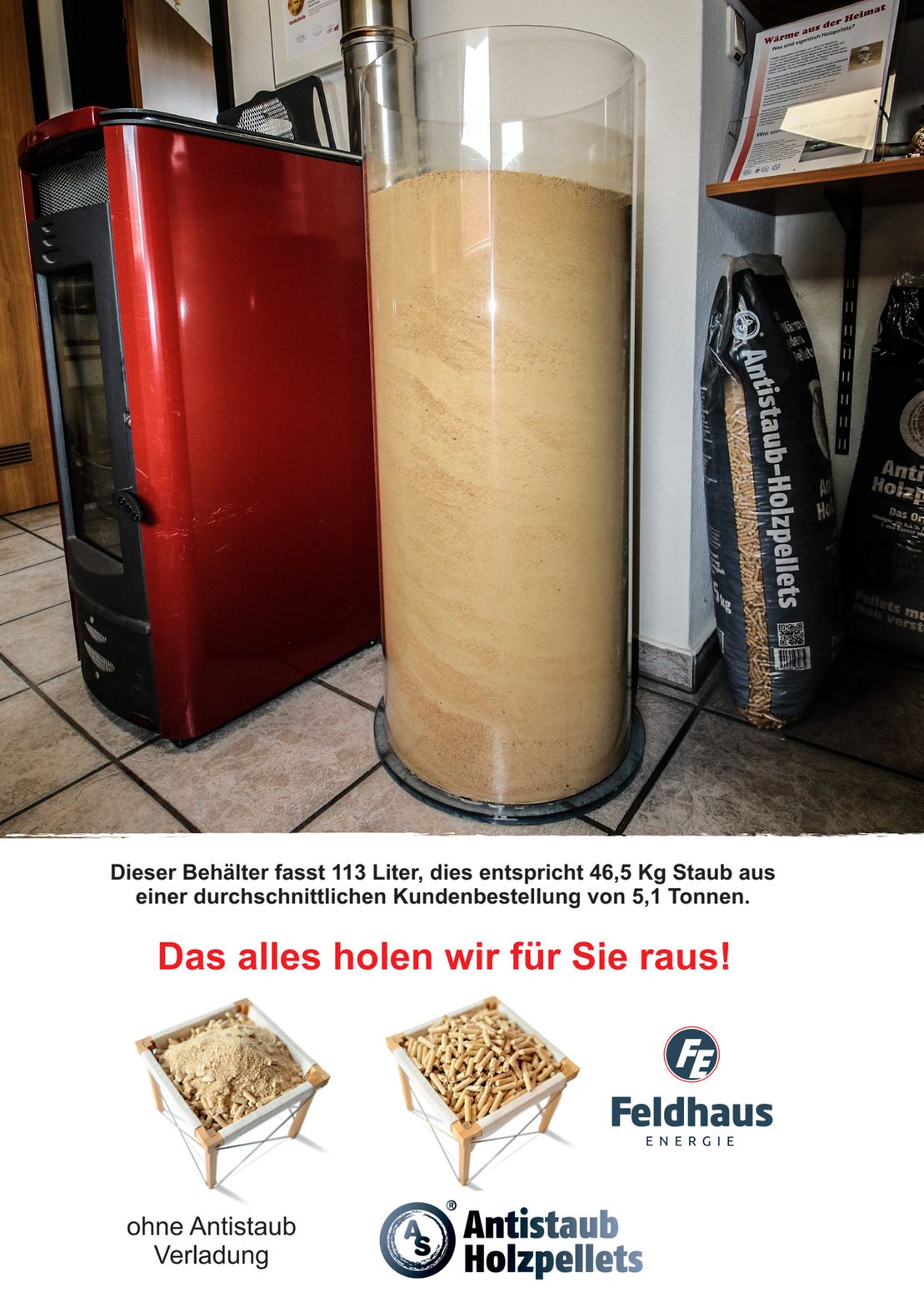 Wissenswertes zu unseren Holzpellets - BRENNSTOFF FÜR IHREN KAMIN UND OFEN