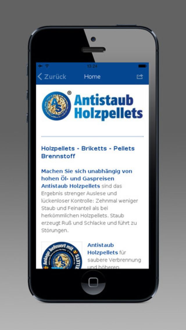 AS. Antistaub Holzpellets App!